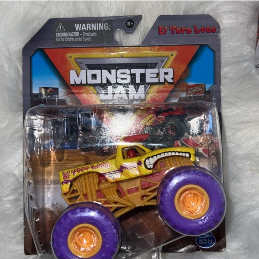 El Toro Loco Monster Jam Toy Truck - Yellow and Purple NIB